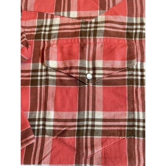 Levi Strauss‎ & Co. LS Western Plaid Pearlsnap Buttonfront Shirt Size S - Picture 8 of 15